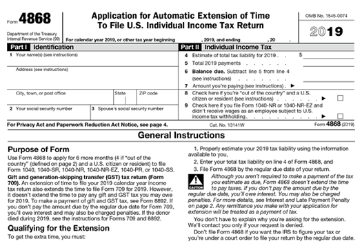 irs e-file extension