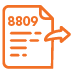 Transmit your Form 8809 to the IRS