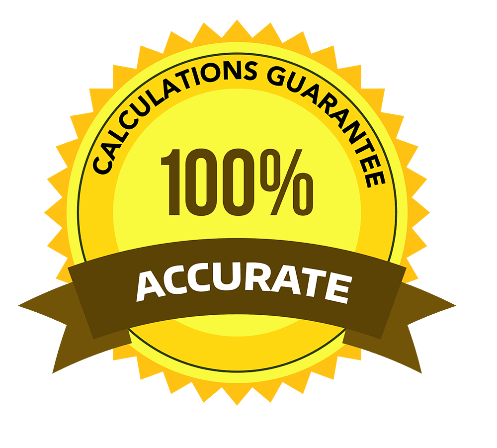 100% Accurate Tax Calculations