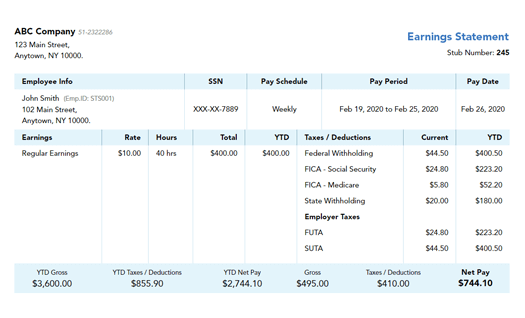 Free Paystub Creator Create Pay Stubs Online ExpressExtension